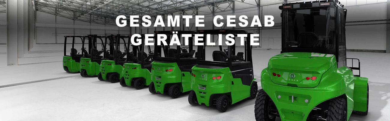 Cesab Geräteliste